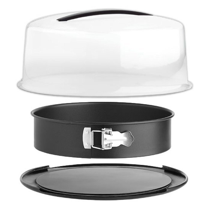Zenker Springform with Lid, Enamel, 10-Inch