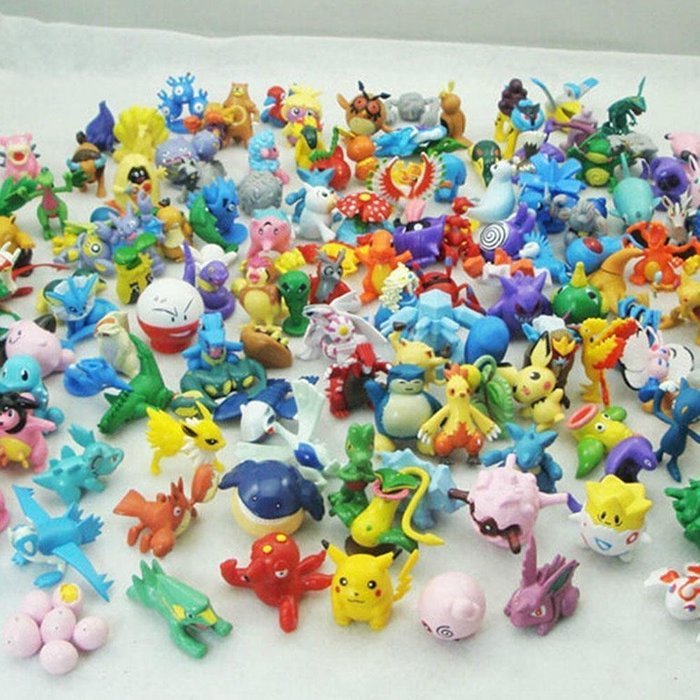 Pokemon Action Figure 1" ,Anime Action Figure Cupcake Toppers ,Pikachu Guarantee, ( Set of 24 PCs Random Lot . ) N5