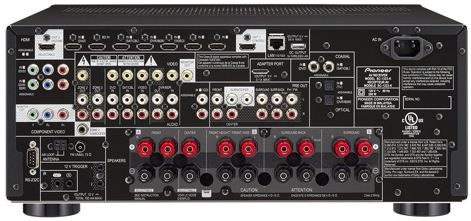 Pioneer SC-1323-K 7.2-Channel Network Receiver N2