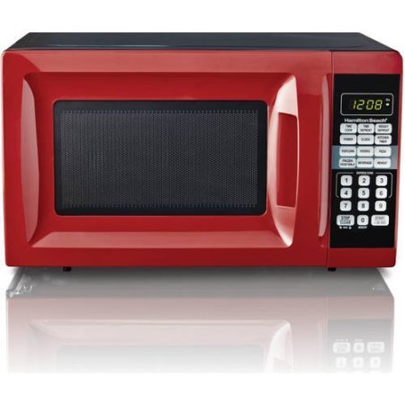17.30" x 13.40" x 10.20" Hamilton Beach 0.7 cu ft Microwave Oven,Red