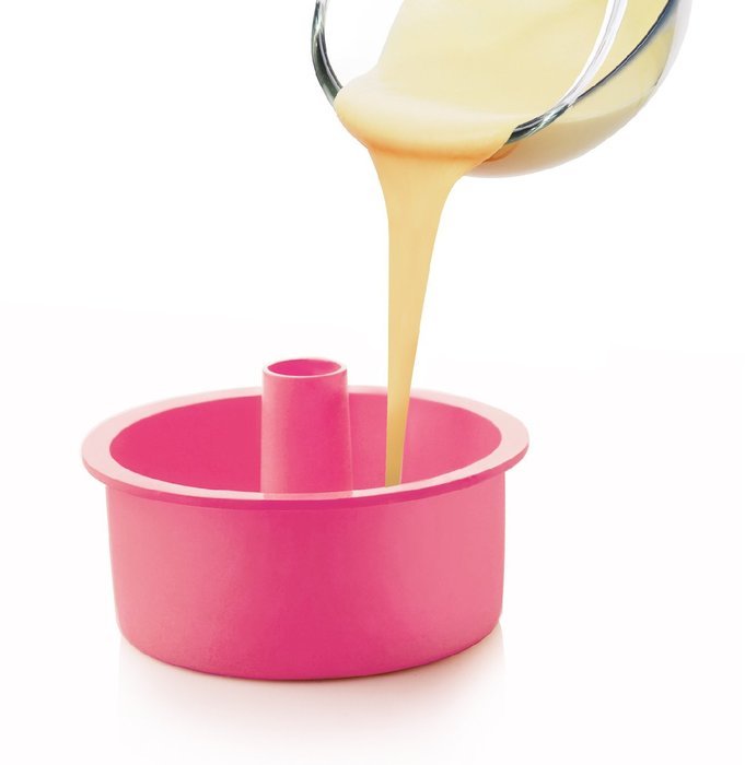 Siliconezone Hello Kitty Collection 8"x5" Non-Stick Silicone Angel Cake Mold, Pink N2