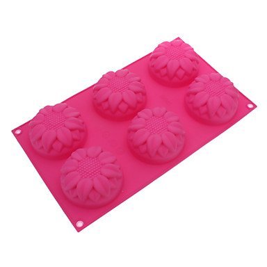 Sher Flower Shaped Silicone Cake Cookie Mould