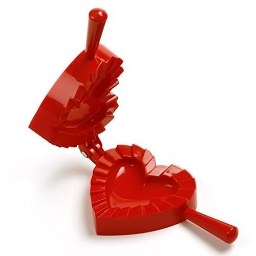 Norpro 1012 Heart Dough and Dumpling Press, Red N2