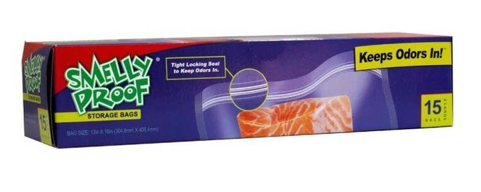 Smelly Proof Small Clear Bags, 25 Per Box N2