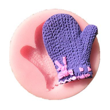 Sher Knitted Wool Glove Silicone Fondant Cake Molds Chocolate Mould For The Kitchen Baking Sugarcraft Decoration...