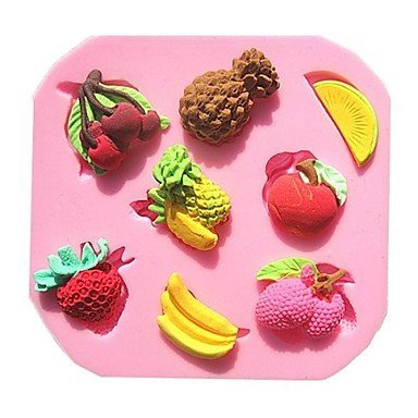 Y&XL&H Pineapple Strawberry Banana Fruit Combo Fondant Cake Molds