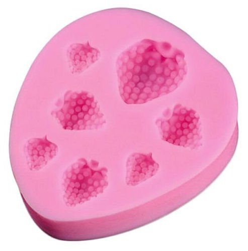 Baking Mold Animal Square 3D Mini Shape Dog Faces 7 Cavity Pink Silicone Mold for Fondant Gum Paste Chocolate... N2