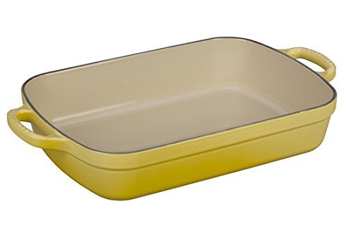 Le Creuset Signature Cast Iron Rectangular Roaster, 3.0-Quart, Soleil