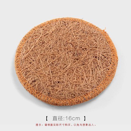 CCWY Zhang seaming pot mats coasters Brown wire insulation pad-Brown hemp handmade tea saucer tea accessories... N3