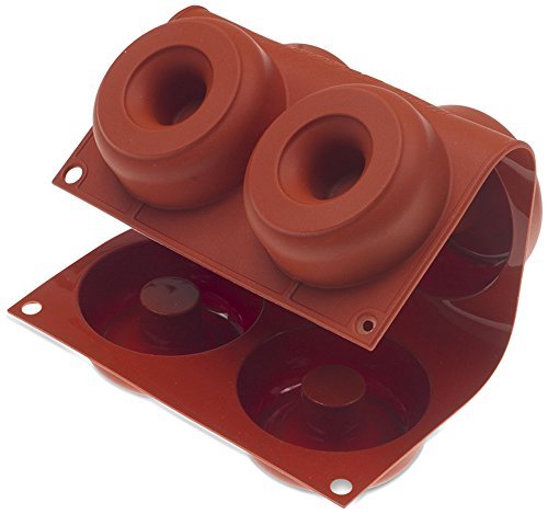 Silikomart Orange Non Stick Donut - 6 Forms