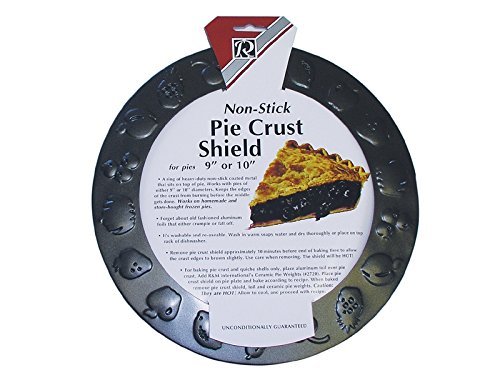 R & M Best Quality Easy to Use Non-Stick Pie Crust Protector Fits both 9" and 10" Pies Great Results
