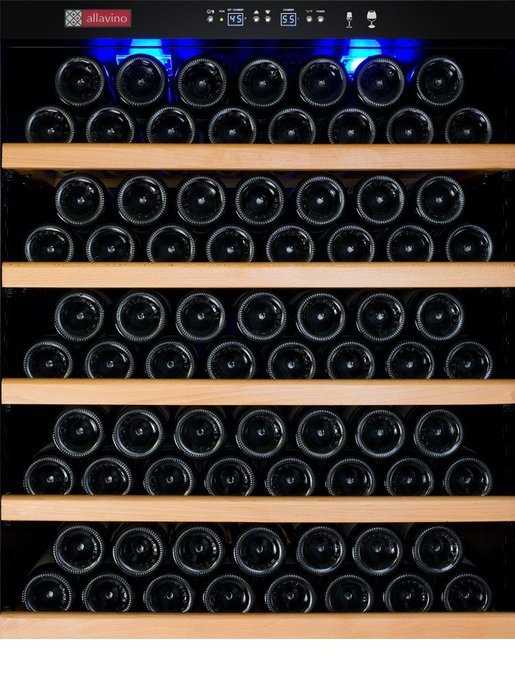 Allavino YHWR99-2SRN 99 Bottle Dual-Zone Wine Cellar Refrigerator - Stainless Door N3