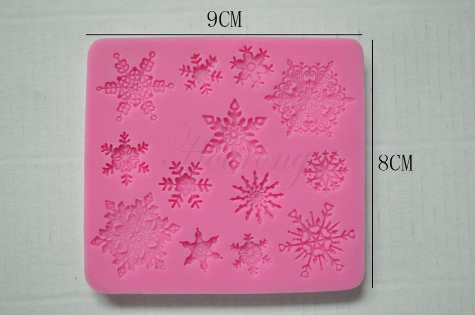 Baking Molds Lace Flower Snowflake Silicone Fondant Cake Mold Soap Chocolate Candy Mould DIY Decor Baking Supplies...