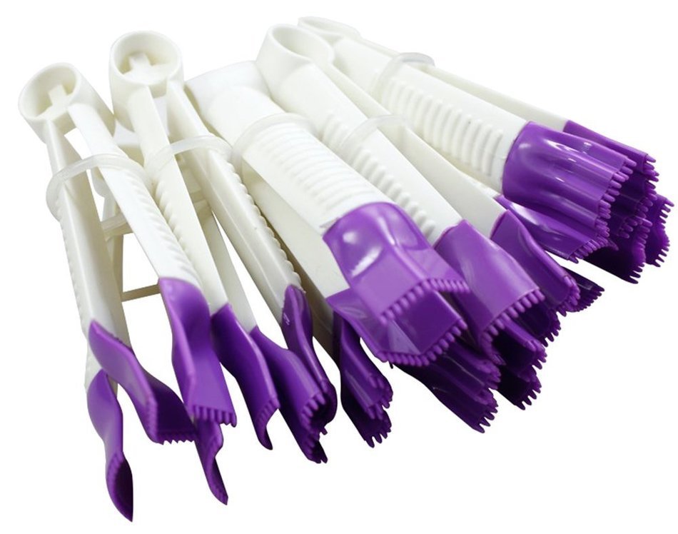 Hestio 10pcs/set Double Sugar Cake Mold Decorating Tools Edge Clip Lace Tweezers