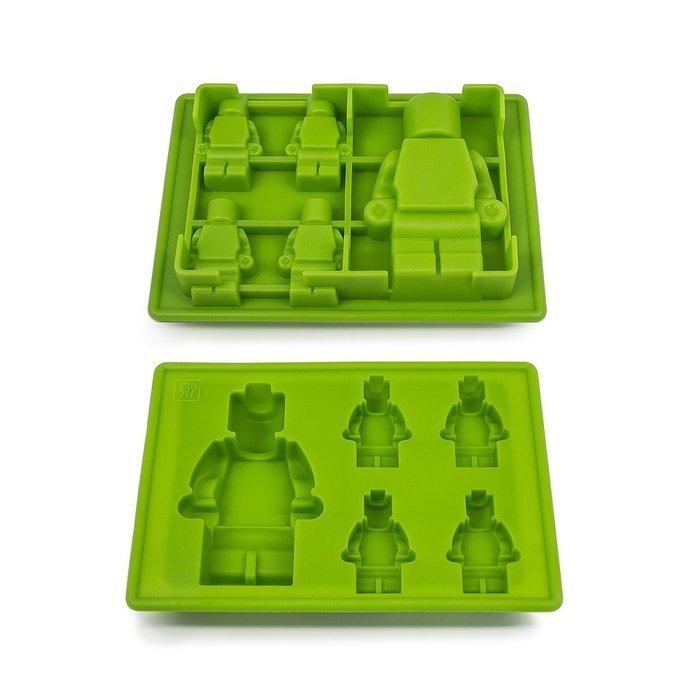 Sorbus&reg; Silicone LEGO Candy Mold and Ice Cube Tray with Building Bricks and Figures