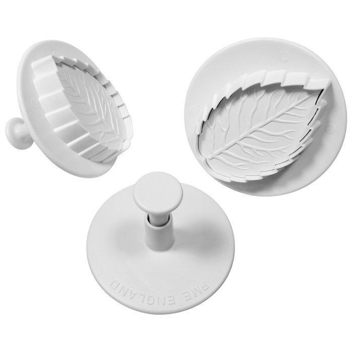 PME RLL660 Plunger Cutters, Veined Rose Leaf