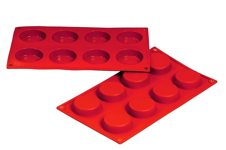 Fat Daddio's 1.4-Ounce Silicone Bakeware, Flan
