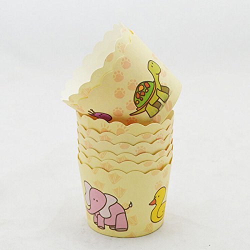 50psc Paper Cake Cup Cupcake Dessert Muffin Cases,pink dot N5