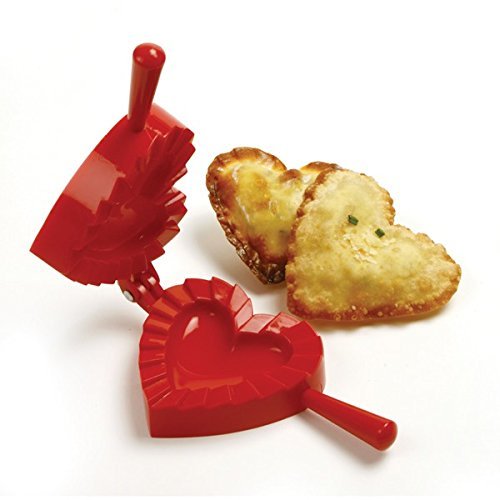 Norpro 1012 Heart Dough and Dumpling Press, Red N4