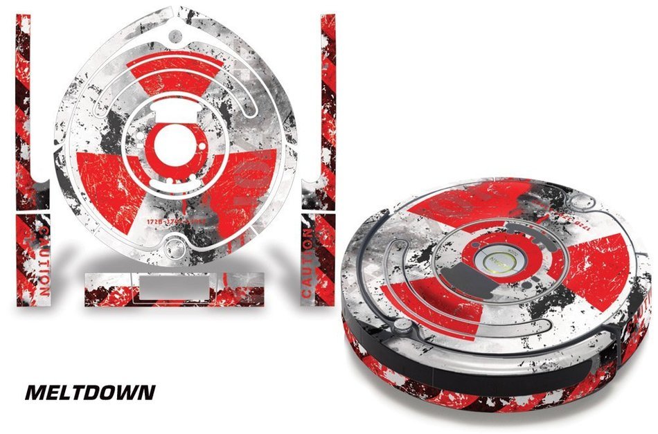 Skin Decal Wrap For iRobot Roomba 650/655 Vacuum Stickers Accessory Kit MELTDOWN