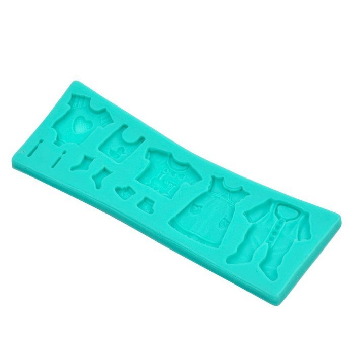 inkint Bakeware Cake Decorating Accessories Silicone Fondant Embosser Molds Bbay Clothes Sugarcraft Pastry Molds...