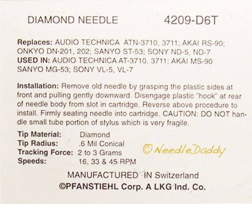 RECORD NEEDLE for Sony PS-LX2 PS-LX3 PS-LX4 PS-LX5 PS-LX7 PS-LX22 PS-LX33 4209 N4