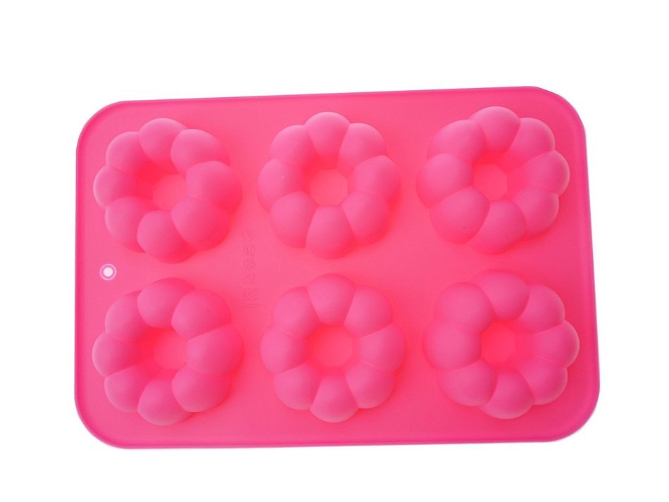 Bilipala 2 PCS Nonstick Silicone Donut Pan Pumpkin Cake Molds Muffin Cups Baking Tools N4