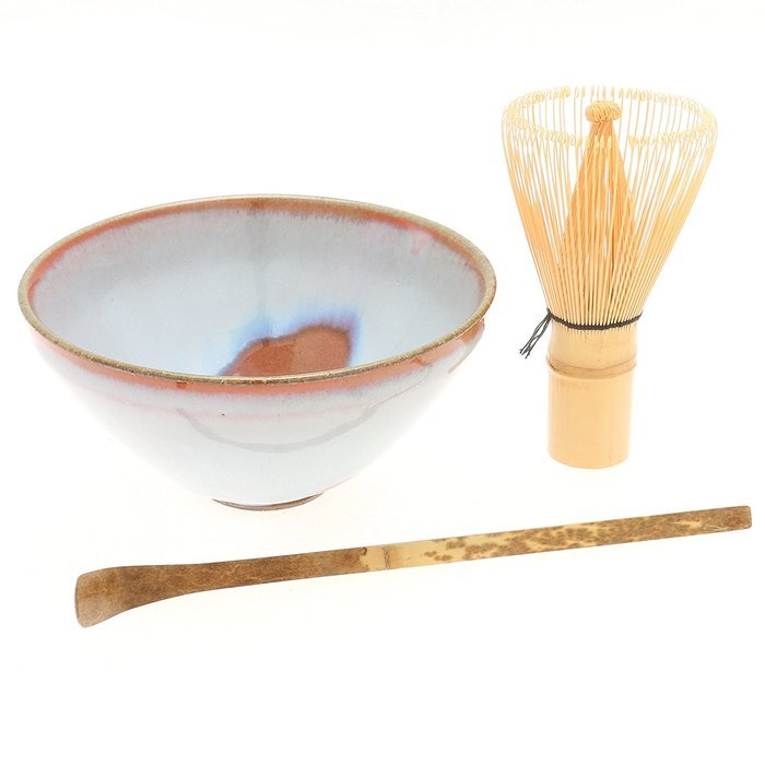 Japanese Matcha Chawan Bowl Gift Set:3 Natsume Sakura Bloom #110-103 N2