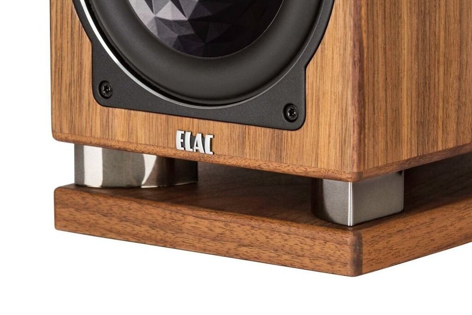 ELAC BS403 Bookshelf Home Speaker (Pair, Walnut) N2
