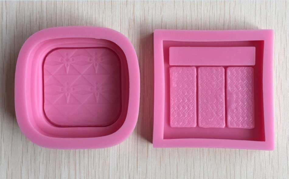 Anyana 3PCS Makeup Tools Loose Powder And Eye Shadow Silicone Fondant Mold Cake Decorating Pastry Gum Pastry Tool... N2
