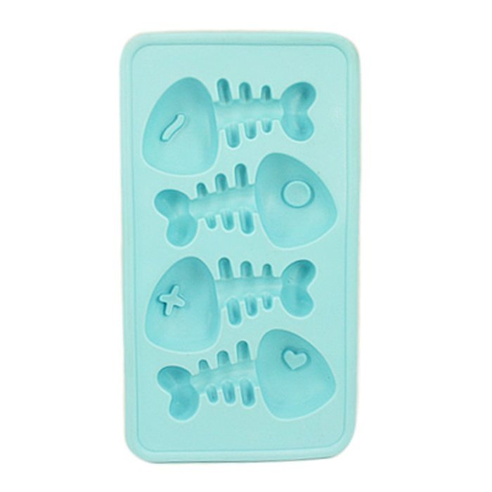 HDE Cartoon-Style Fish Bone Novelty Party Silicone Jello Chocolate Ice Cube Tray