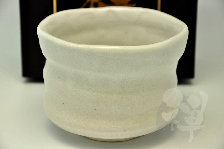 Japanese Mino Yaki ware Matcha Bowl Green Tea 11 / 11 / 8.5cm (4.3 / 4.3 / 3.3inch)[7314] N6