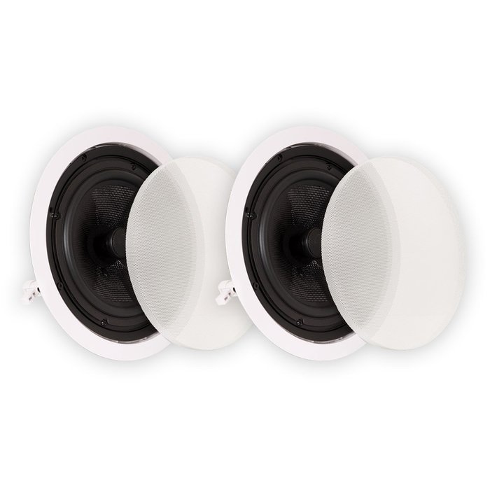 Theater Solutions TSS8C 8-Inch In Ceiling Speakers (White)