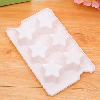 Y&XL&H White Moon Pentacle Love Shape Ice Cube Tray Ice Cream Multi Freeze Moulds Kitchen Party Bar