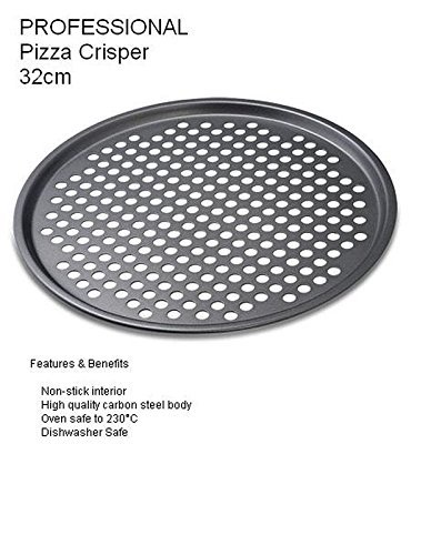 12" Round Pizza Crisper Seamless Rim Non-stick Mesh Hole Pizza Screen Baking Tray