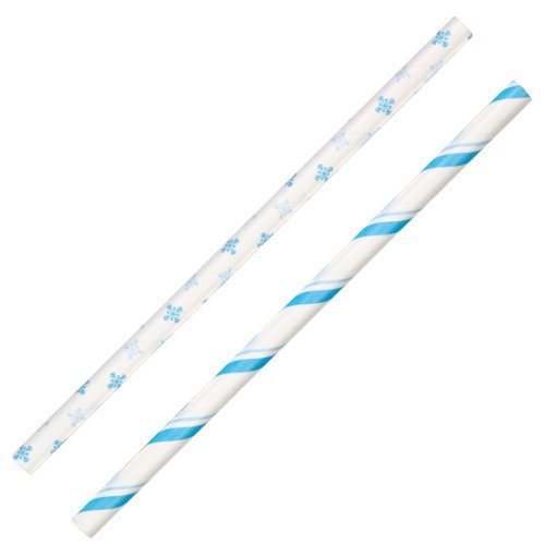 Wilton 1912-6001 Holiday Colored Lollipop Sticks, Blue and White Striped