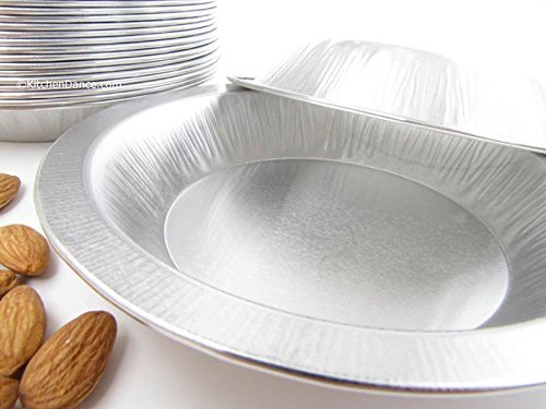 Heavy Duty Reusable Aluminum 6" Mini Pie Pans #622- 9 Oz Capacity (10) N4
