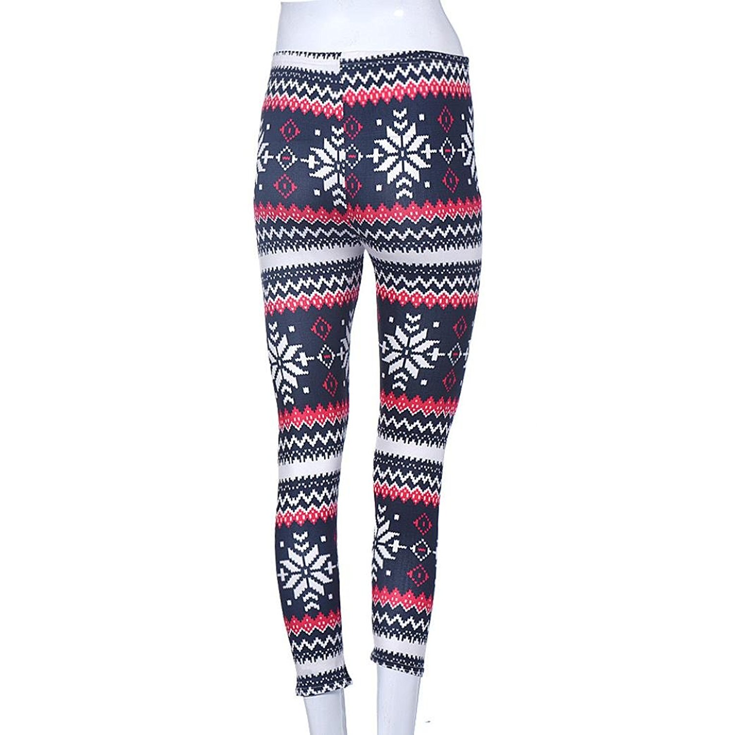 NIEWTR Yoga Pants Women's Christmas Custom Christmas Santa Claus Snowman Party Leggings Skinny Pants For Yoga Running Pilates Gym Pants For - View #8