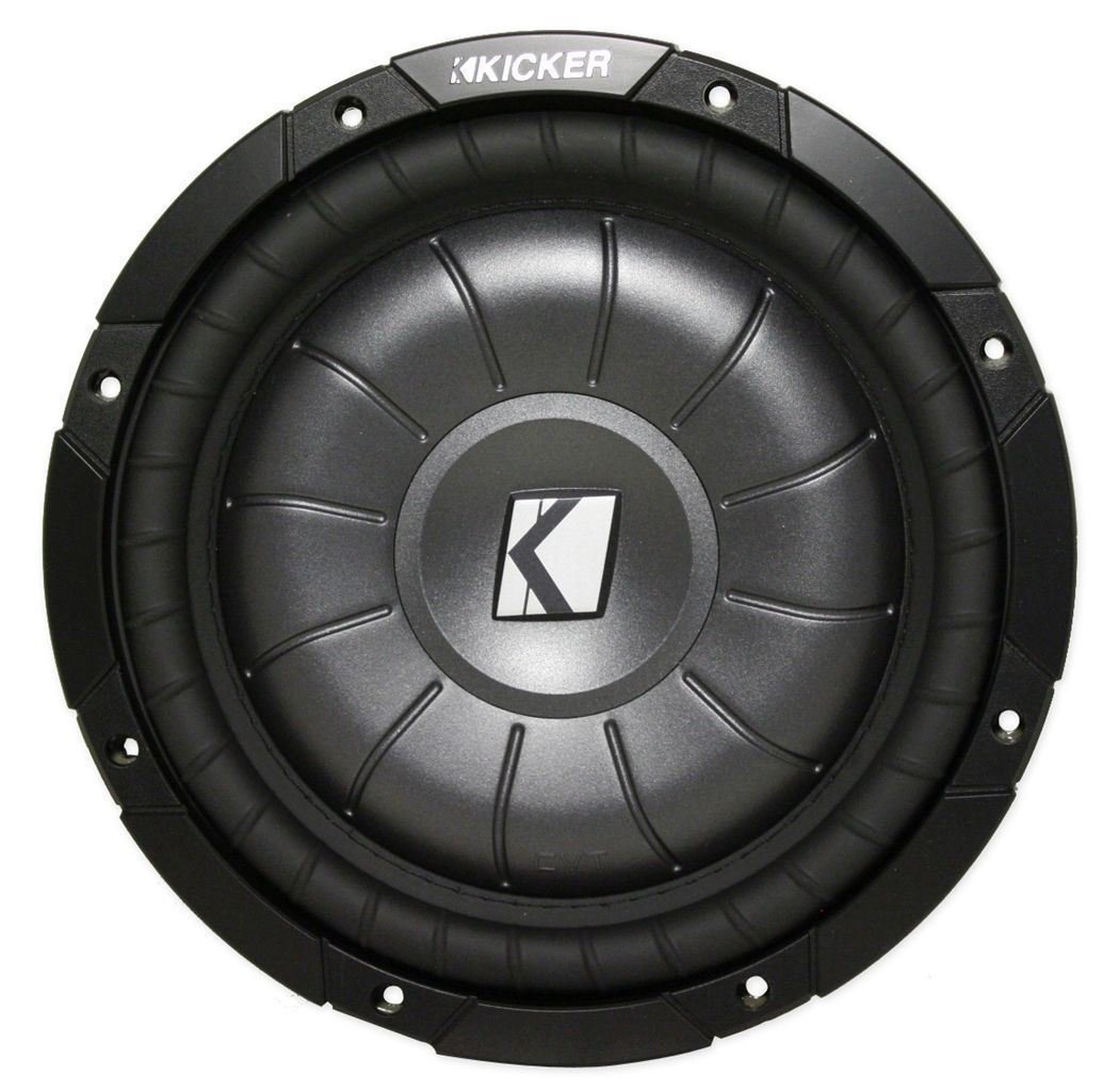 Package kicker 10cvt10 4 ohm 800 watt shallow mount car subwoofer