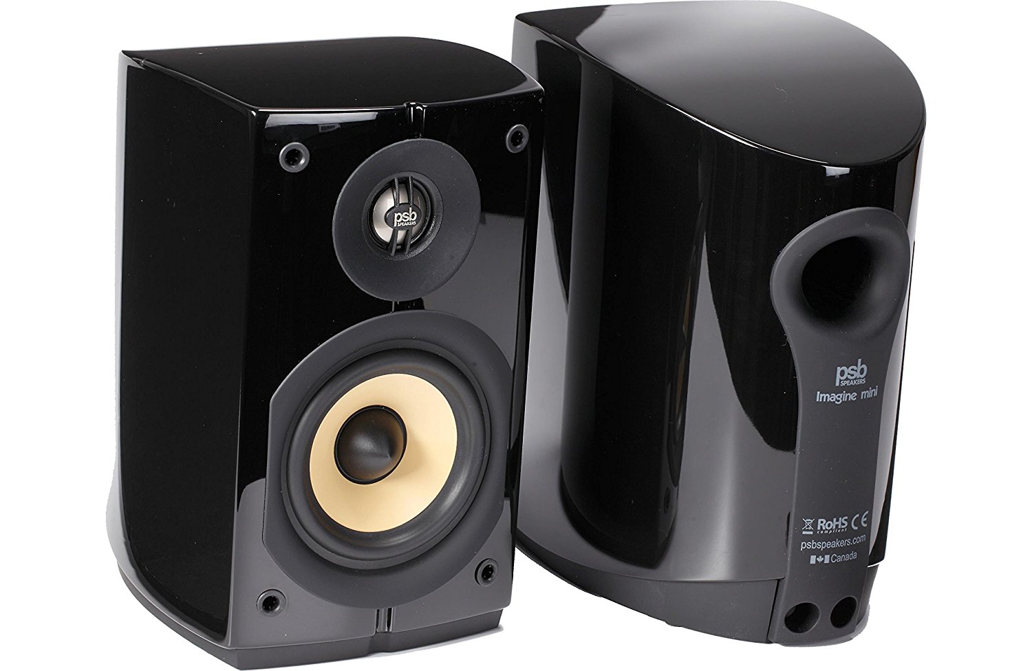 PSB Imagine Mini Bookshelf Speakers - Pair (Gloss Black) N2 Free Image ...