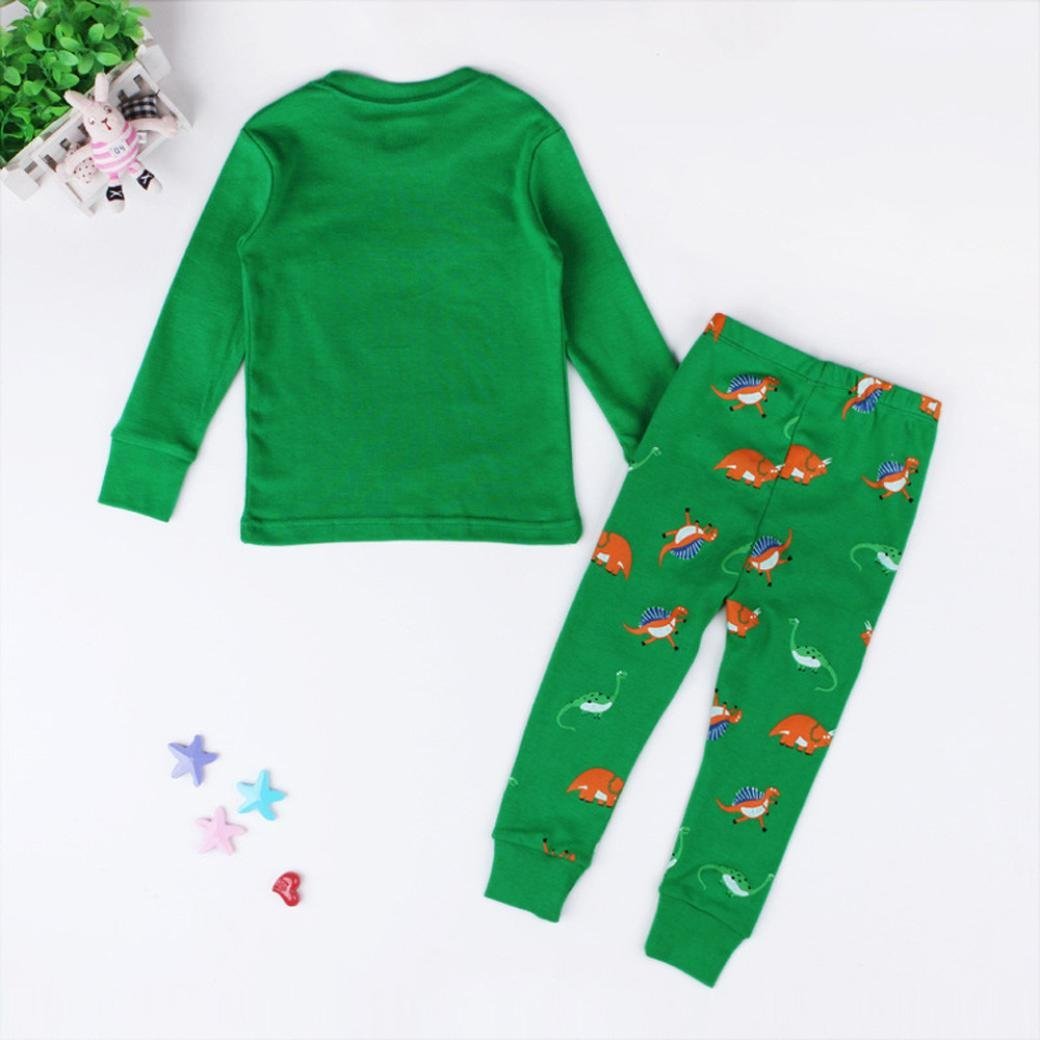 Sleepwear ,BeautyVan Baby Boy Girl Dinosaur Pj's Clothes Pyjamas Set ...