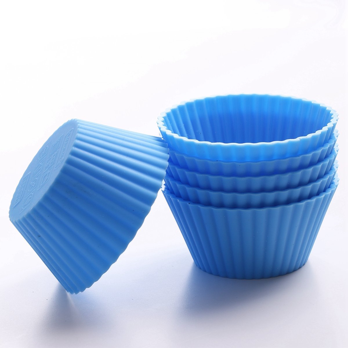 12 Pirottini Per Muffin In Silicone Riutilizzabili VEYLIN | Antiaderenti, Senza BPA, Adatti A Forno E Microonde | Confezione Da 12