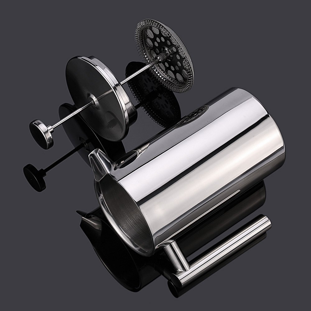 Cafetiere Stainless Steel French Press Coffee Maker Pot Double Wall