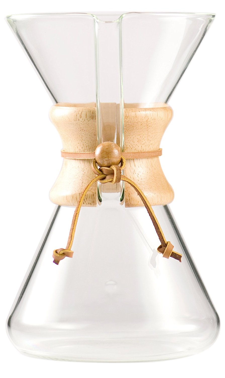 Chemex Hand Blown Glass Coffee Maker with Wood Collar and Tie, 40 Ounce