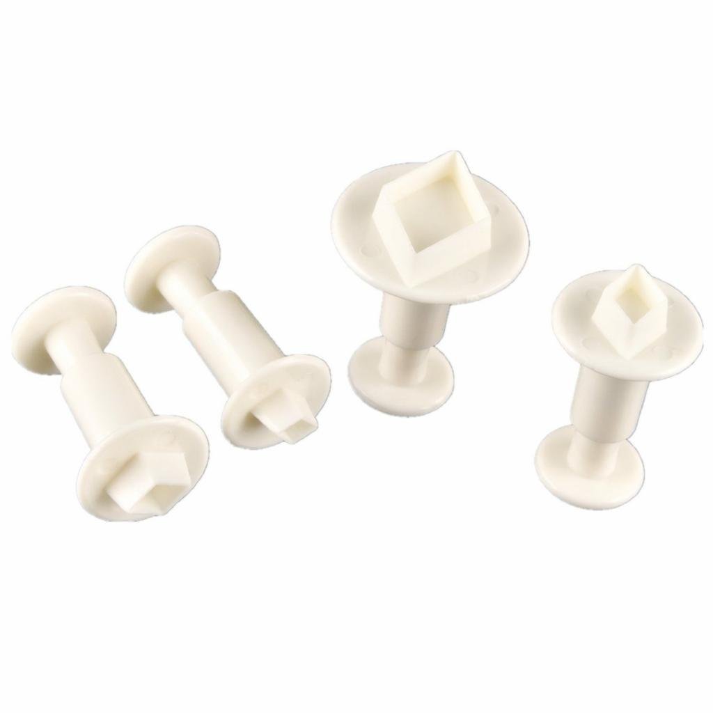 Great Chance 4Pcs/Set Mini Oval Shape Fondant Cake Cookie Plunger ...