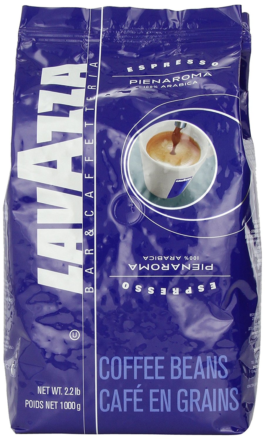 Lavazza Super Crema Espresso Whole Bean Coffee Pound Bag