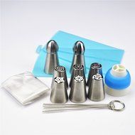 TANGCHU Russian Piping Tips Set Nozzle Cake Decoration Sphere Tips Icing Piping Tulip Cake Coupler Tool cake decorations... N12