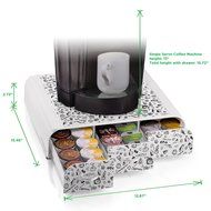 Mind Reader Anchor' Coffee Pod Storage Drawer for 50 Nespresso Capsules, White N36