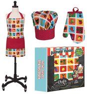 Handstand Kitchen Child's 'Farmers Market' Apron, Mitt and Chef's Hat Gift Set
