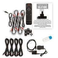 Theater Solutions TS514 Home 5.1 Speaker System with USB Bluetooth Optical Input and 4 Extension Cables